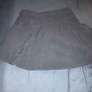 Black Flare Mini Skirt